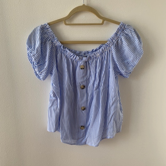Express Tops - H&M: Stripped Off the Shoulder